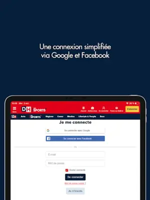 DH Les Sports + android App screenshot 0